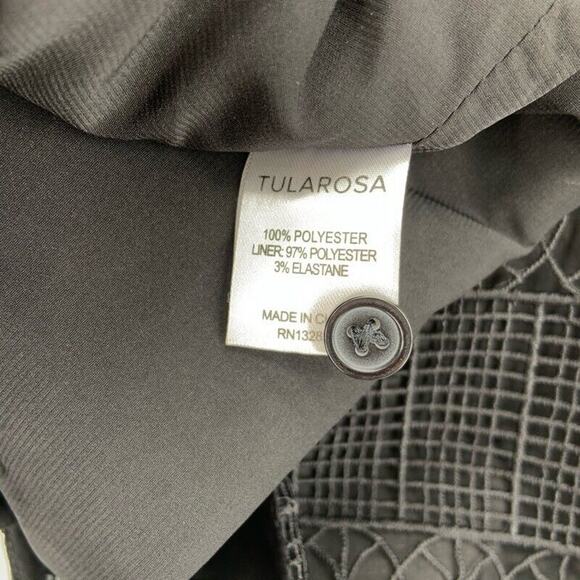 Tularosa Crochet Lace‎ Blouse Womens S Revolve Black Button Dainty Coquette NWOT - Picture 8 of 9